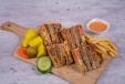 Beef Brown Club Sandwich
