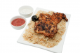 Pepper charcoal chicken with rice
