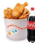 8 PC fried chicken + 1L cola