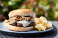 Grilled Mushroom Burger Beef