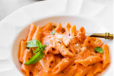 Plain Pasta Alfredo  Rosa Sauce