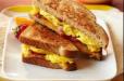 Egg Cheese And Beef Bacon Sandwich