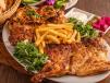 Whole Grilled Boneless Chicken On Charcoal