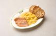 Scrambled Eggs Salmon Buttered Toast