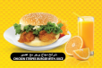 Chicken Strips Burger With Juice