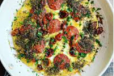 Palestinian Eggs Parsley  and  Onion with Meat