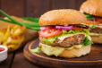 Chandu Special Burger With Fries
