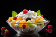 Fruit Salad With Ice Cream