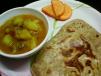 Plain Paratha Combo 2 Pieces Served with side portion of Aloo Sabzi