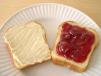Toast Bread Butter Jam Sandwich