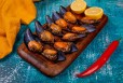10 pcs fresh turkish mussels stuffed with rice and cooked with the spicy sauce