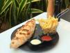Chicken Baguette Farcie With French Fries