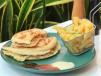 Tunisian Tuna And Smoked Turkey Chapati With Fries
