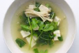 Vegetable And Bean Curd Clear Soup