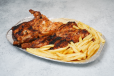 Full Grilled Chicken On Charcoal