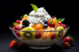 Fruit Salad With Ice Cream