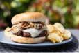 Beef Mushroom Fresh Burger