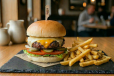 Cheese Burger With Fries