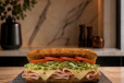 Turkey Ham Sandwich with Wedges 
