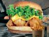 Shrimps Burger With Fries
