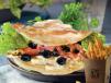 Halloumi Cheese Paratha With Fries
