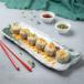 Pan fried mushroom dumplings with truffle oil
