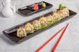 Spicy avocado and asparagus roll