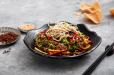 Pan fried noodles schezwan chilli