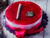 Raspberry Yoghurt Ice Cream Cake