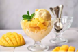Mango Bowl With Vanilla Ice Cream