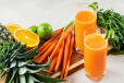 Orange, Lemon, Pineapple And Carrot Mix Juice