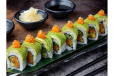 Green Caterpillar Roll (8 Pieces)