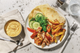 Chicken Shawarma Plate With Hummus