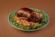 Stuffed Pigeon with Vegetables Meal