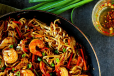 SCHEZWAN PRAWNS NOODLES