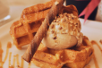 Waffle with Gelato