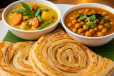 Wheat Porotta With Kuruma or Chana