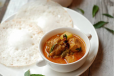 Appam With Chicken Curry
