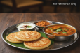 Thattu Dosa (Small 3 Dosa) with 2 Chutney and Sambar