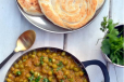 Porottas 2with Green Peas Masala