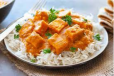 Steamed Rice with Paneer Butter Masala