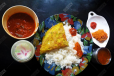 Fish Curry Meals with Single Omelette