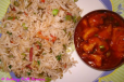 Veg Fried Rice Chili Gobi Combo