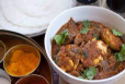 Appams 3 with Prawns Roast