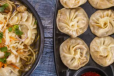 Veg Noodles with Veg Momos 4pcs Combo