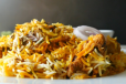 Chicken Biryani with Orange Juice