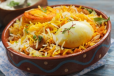 Egg Biryani with Fresh Lime Soda