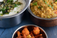 CURD  RICE WITH GOBI 65 DRY