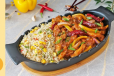SCHEZWAN CHICKEN FRIED RICE WITH SCHEZWAN CHICKEN