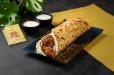 Spinach and Corn Kebab Wrap